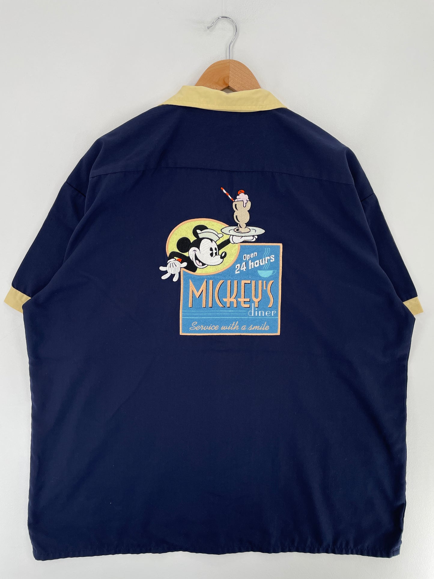 00' DISNEY MICKEY Size XL Vintage Button Down Shirt / E5505B