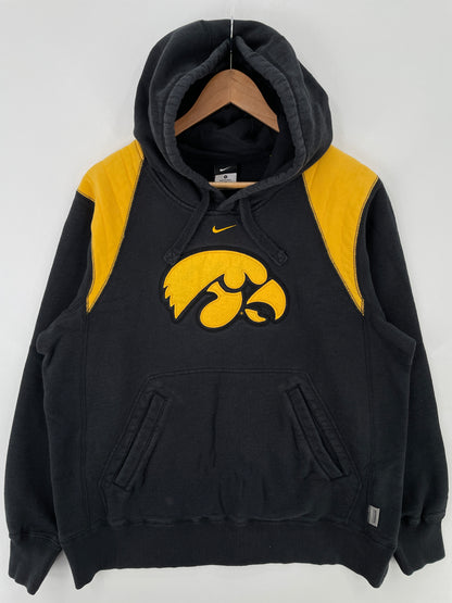 Vintage NIKE x IOWA Size M Vintage Hoodie College Sweat-shirt / A9797