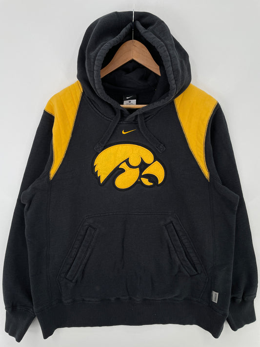 Vintage NIKE x IOWA Size M Vintage Hoodie College Sweat-shirt / A9797