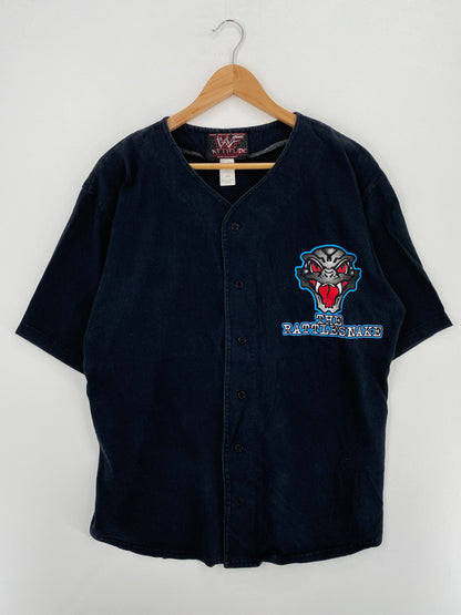 1999 Stone Cold WWF Size M Vintage Button Down T-Shirt / A5004