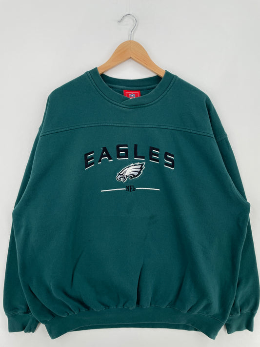 Vintage PHILADELPHIA EAGLES Size XL NFL Sweat-Shirt / E1179