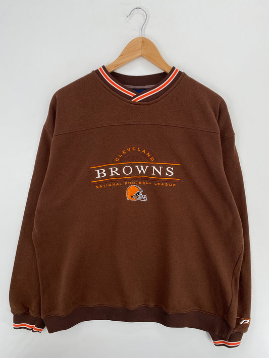 00' CLEVELAND BROWNS Size XL Vintage NFL Sweat-Shirt / A4739