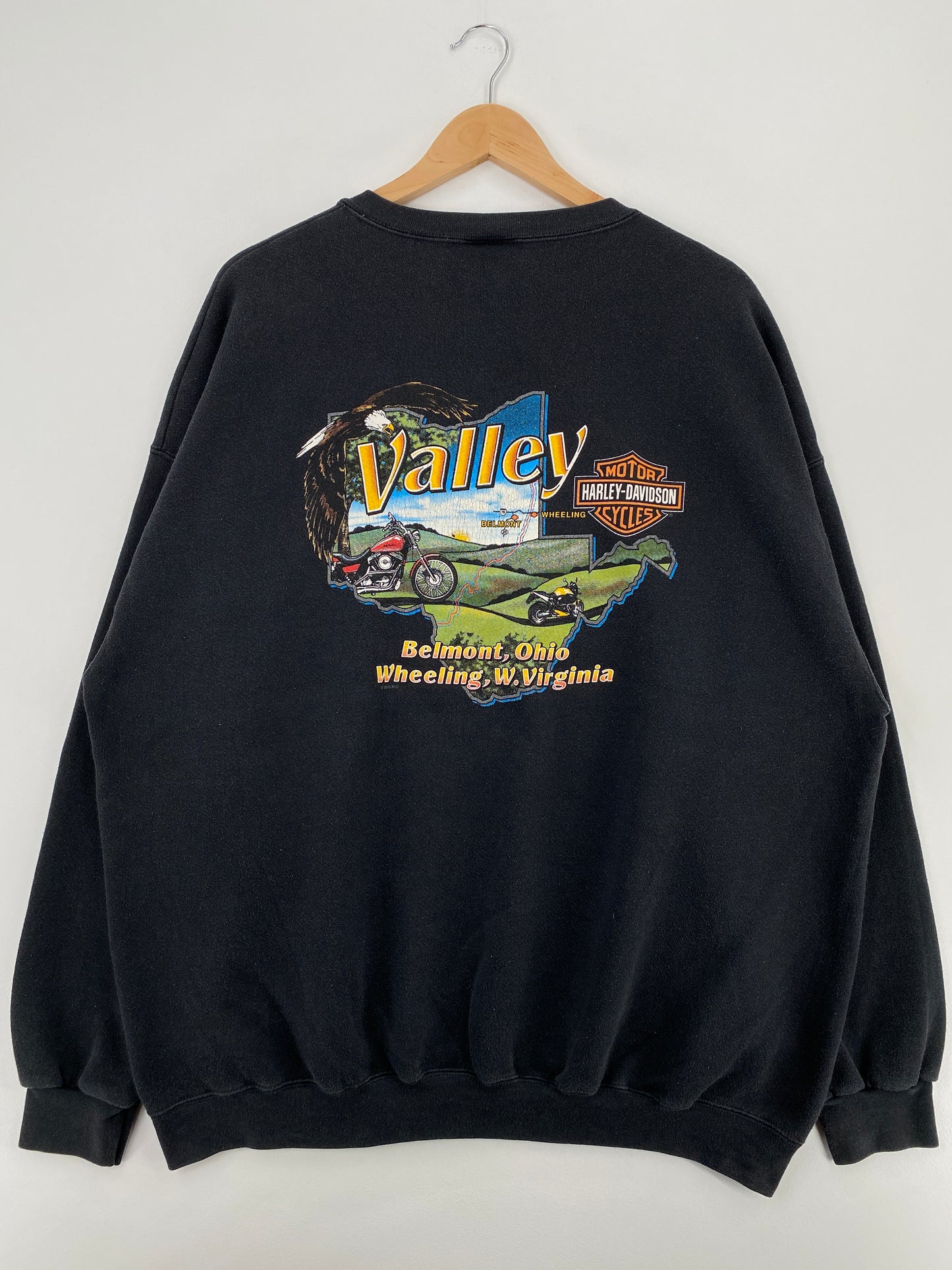 2000 HARLEY DAVIDSON Made in USA Size XXL Vintage Sweat-Shirts / A3973