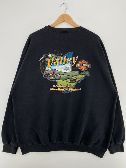 2000 HARLEY DAVIDSON Made in USA Size XXL Vintage Sweat-Shirts / A3973