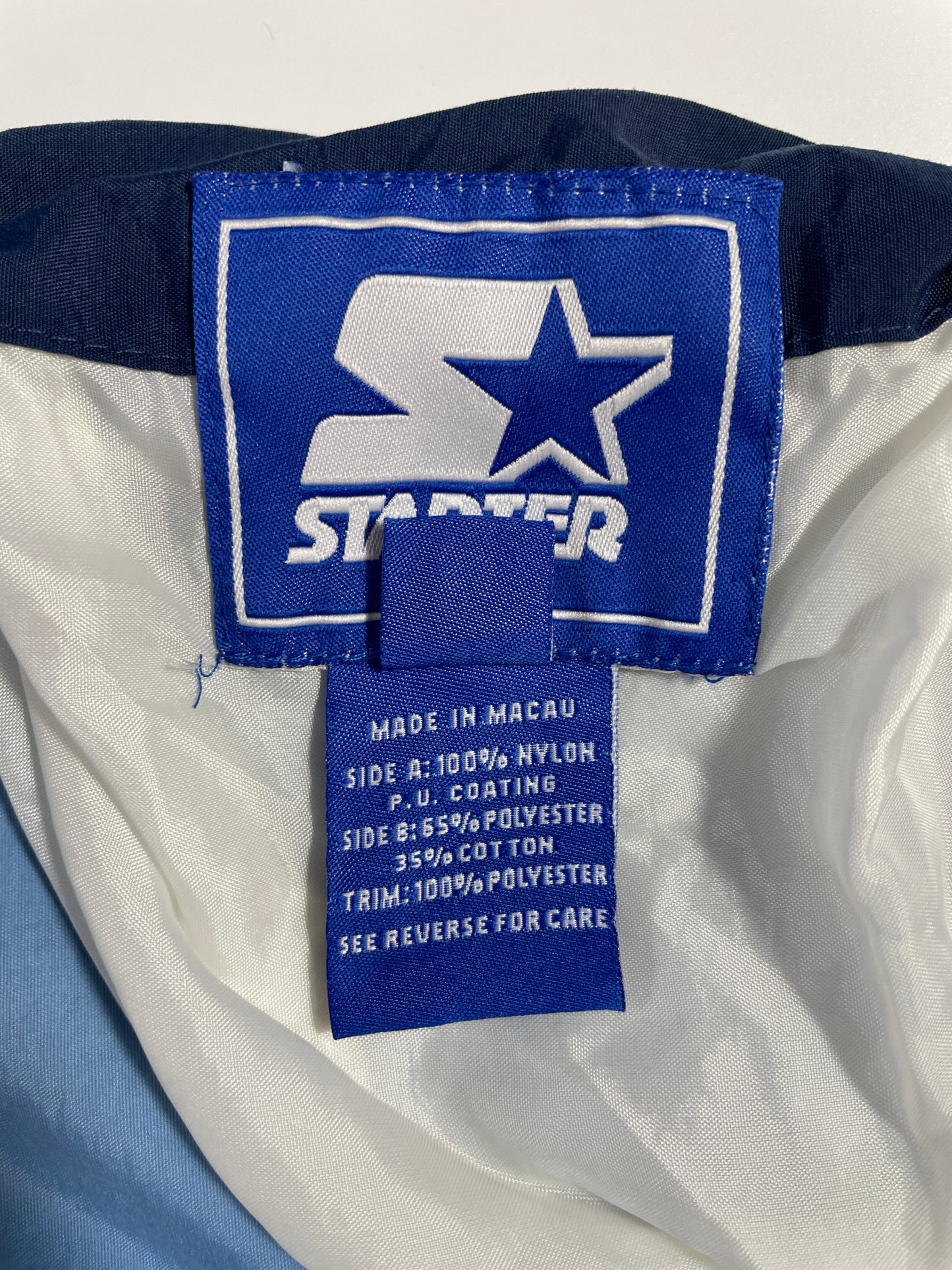 90's STARTER x CAROLINA TAR HEELS Size L Vintage NFL Reversible Nylon Jacket / A9554