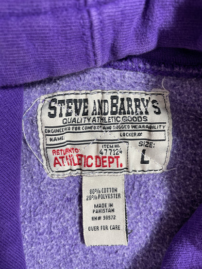 Vintage KANSAS STATE Size L Vintage College Hoodie Sweat-Shirt / E3657S