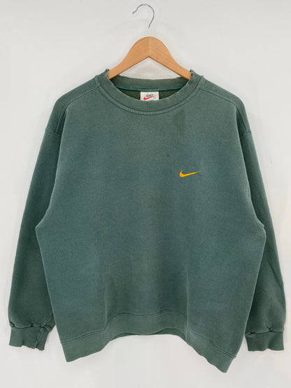 90’s NIKE MINI SWOOSH Made in USA Size M Vintage Sweat-shirt / K7177