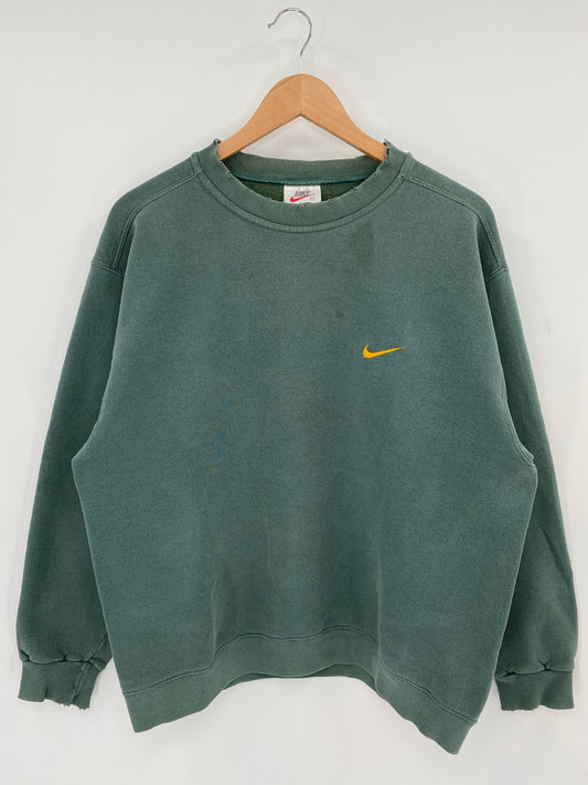 90’s NIKE MINI SWOOSH Made in USA Size M Vintage Sweat-shirt / K7177