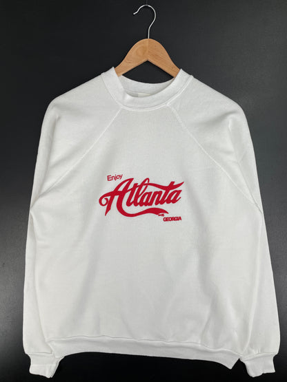 90's ENJOY ATLANTA GEORGIA Made in USA Size XL Vintage Sweat-Shirt / E1882S