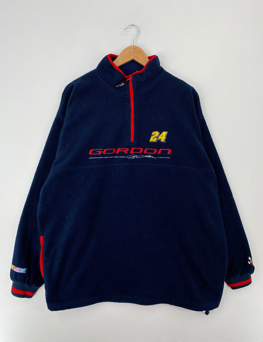 Vintage JEFF GORDON Size XL Half Zip Racing Fleece Jacket / A9601