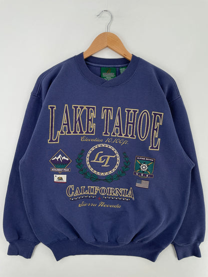 00' LAKE TAHOE Size M Vintage Sweat-shirt / E2809S