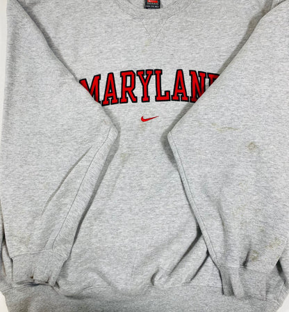 90’s NIKE MARYLAND Vintage Sweat-Shirt / 4721