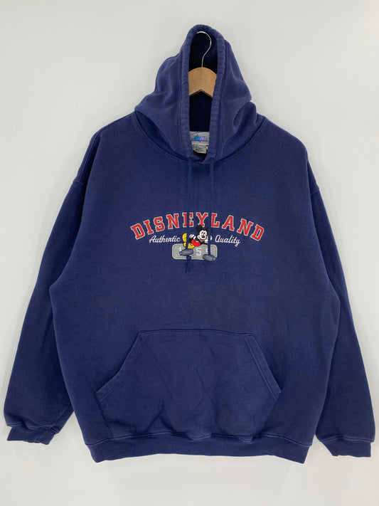 00' DISNEYLAND Size L Vintage Hoodie Sweat-shirt / K5940