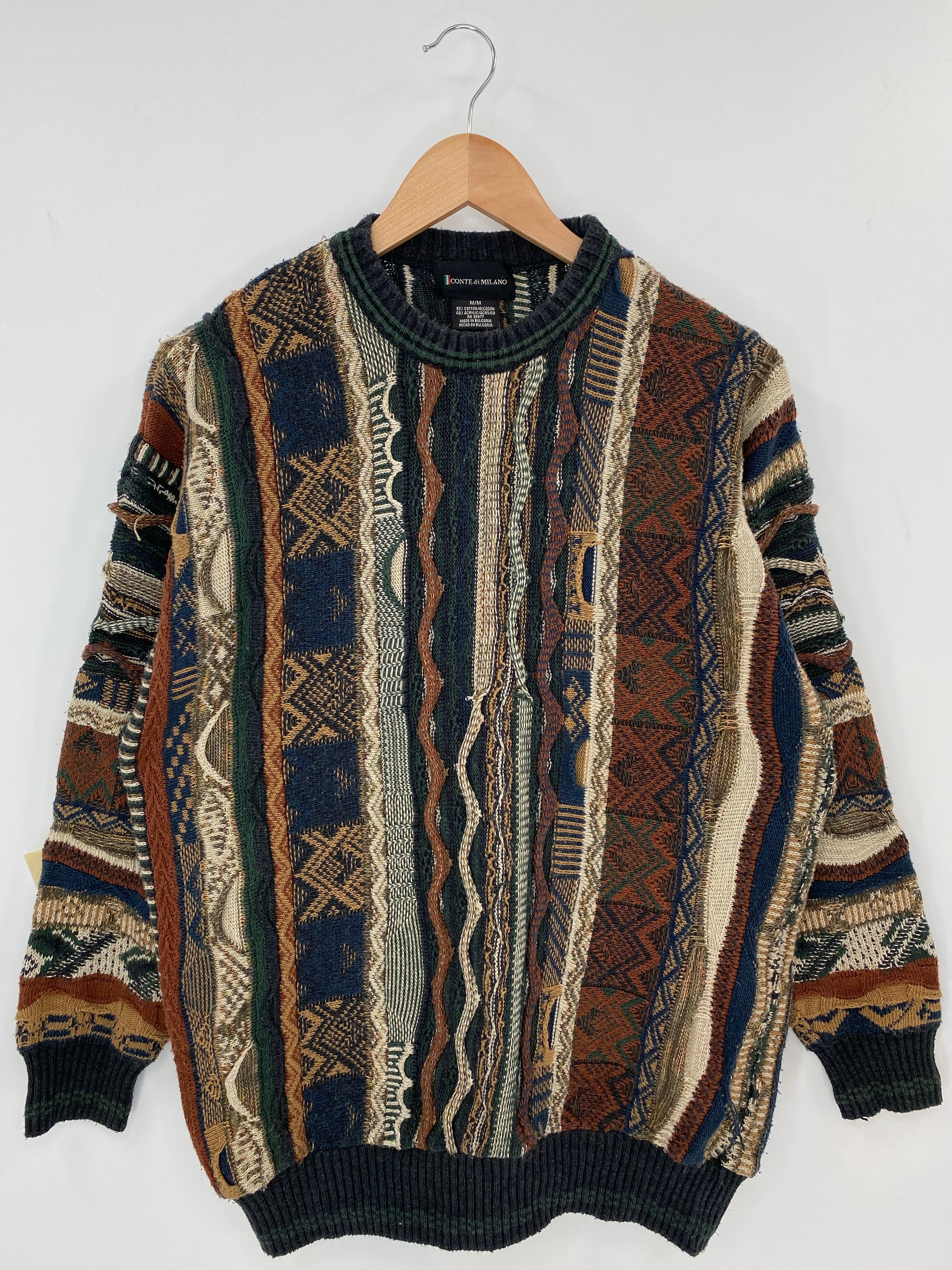 M Vintage Coogi Style deals Wool Sweater