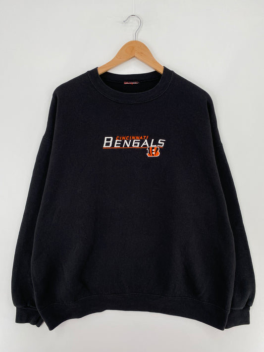 Vintage CINCINNATI BENGALS (No tag) Approx. Size XL Vintage NFL Sweat-shirt / E1889S