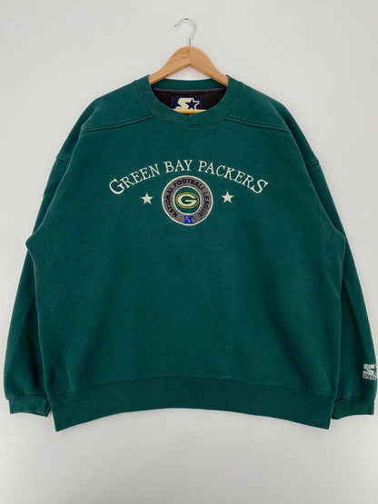 90's STARTER x GREEN BAY PACKERS Size XL Vintage NFL Sweat-shirt / A2211