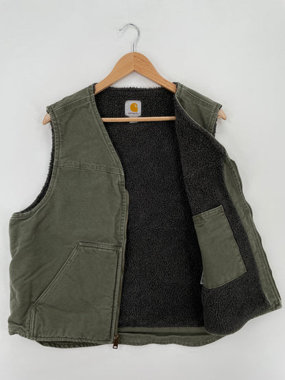 Vintage CARHARTT Size L Duck Vest / A7294