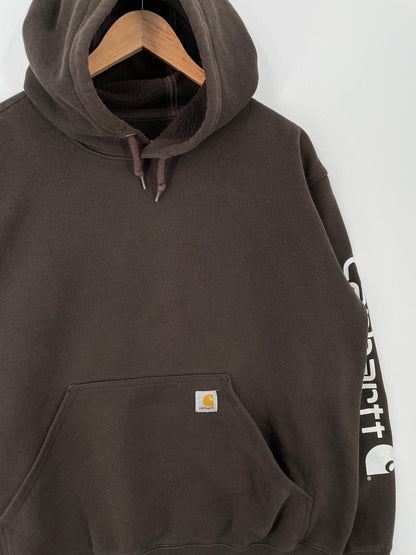 Vintage CARHARTT Size L Hoodie Sweat-Shirt / A8703