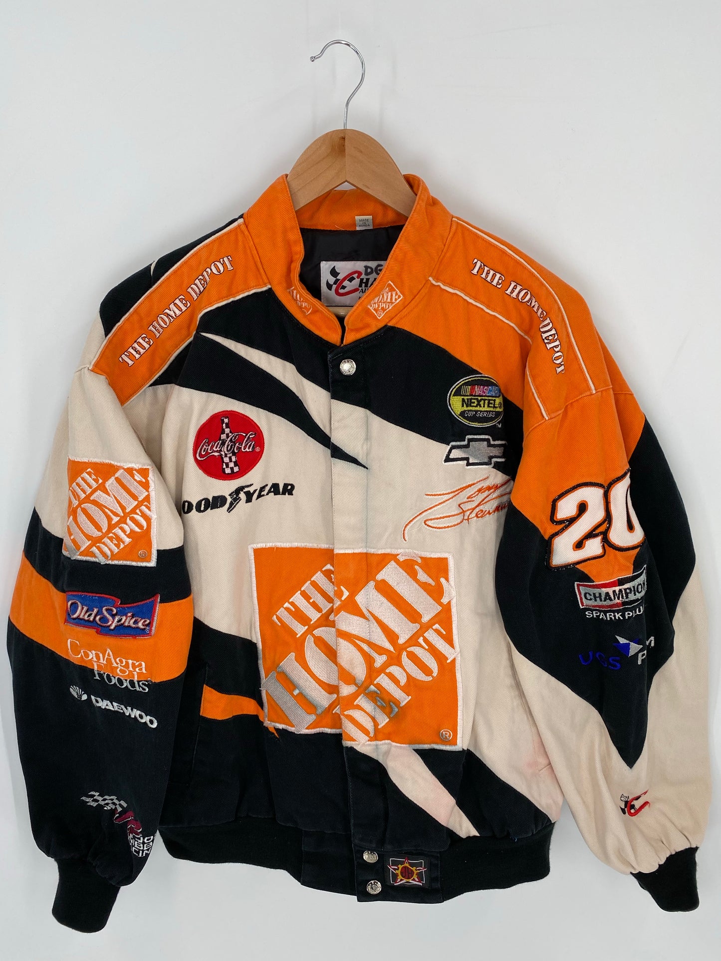 Vintage HOME DEPO x NASCAR TONNY STEWART Size L Racing Jacket/ K8308