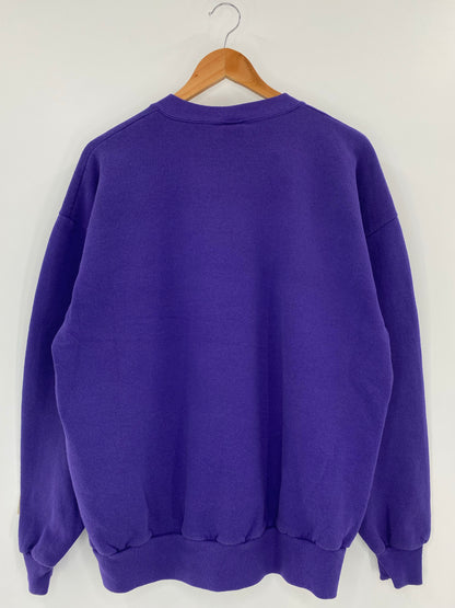90’s DISNEY MICKEY Size No Tag (Approx.XL) Vintage Sweat-shirt / K4364