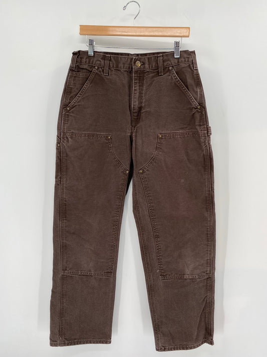 Vintage CARHARTT Size 32x32 Double Knee Duck Pants / K6696