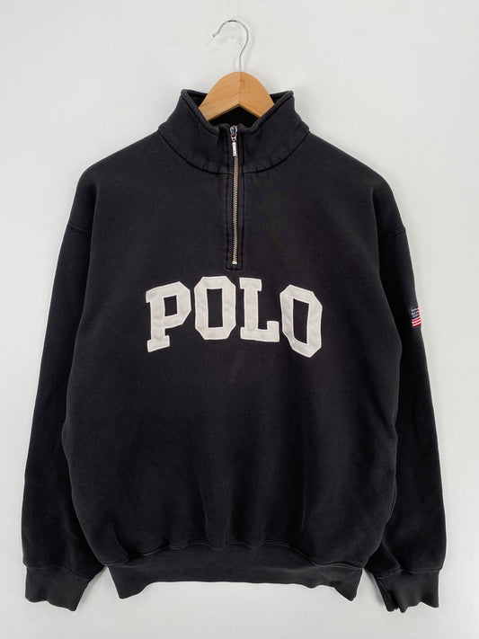 90’s POLO SPORT Size M Vintage Half Zip Sweat-Shirt/ A4247
