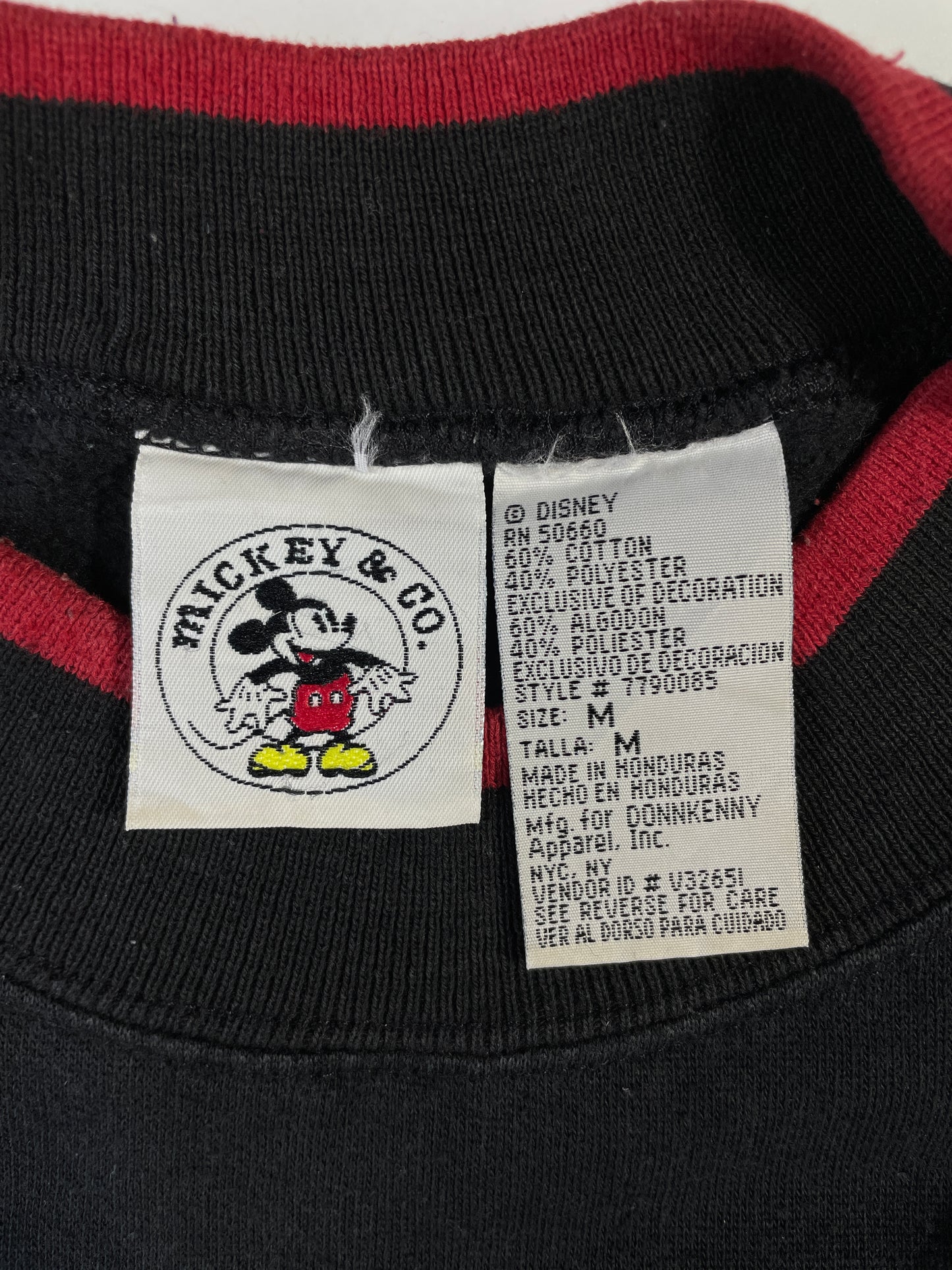 90’s DISNEY MICKEY Size M Vintage Sweat-shirt / A7809
