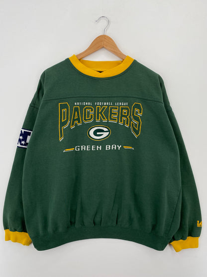90's GREEN BAY PACKERS (No Tag) Approx. Size XL Vintage NFL Sweat-Shirt / A7251