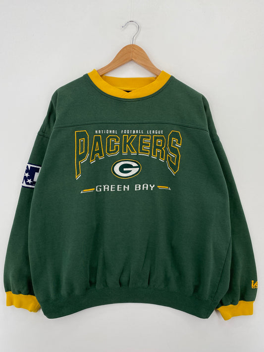 90's GREEN BAY PACKERS (No Tag) Approx. Size XL Vintage NFL Sweat-Shirt / A7251