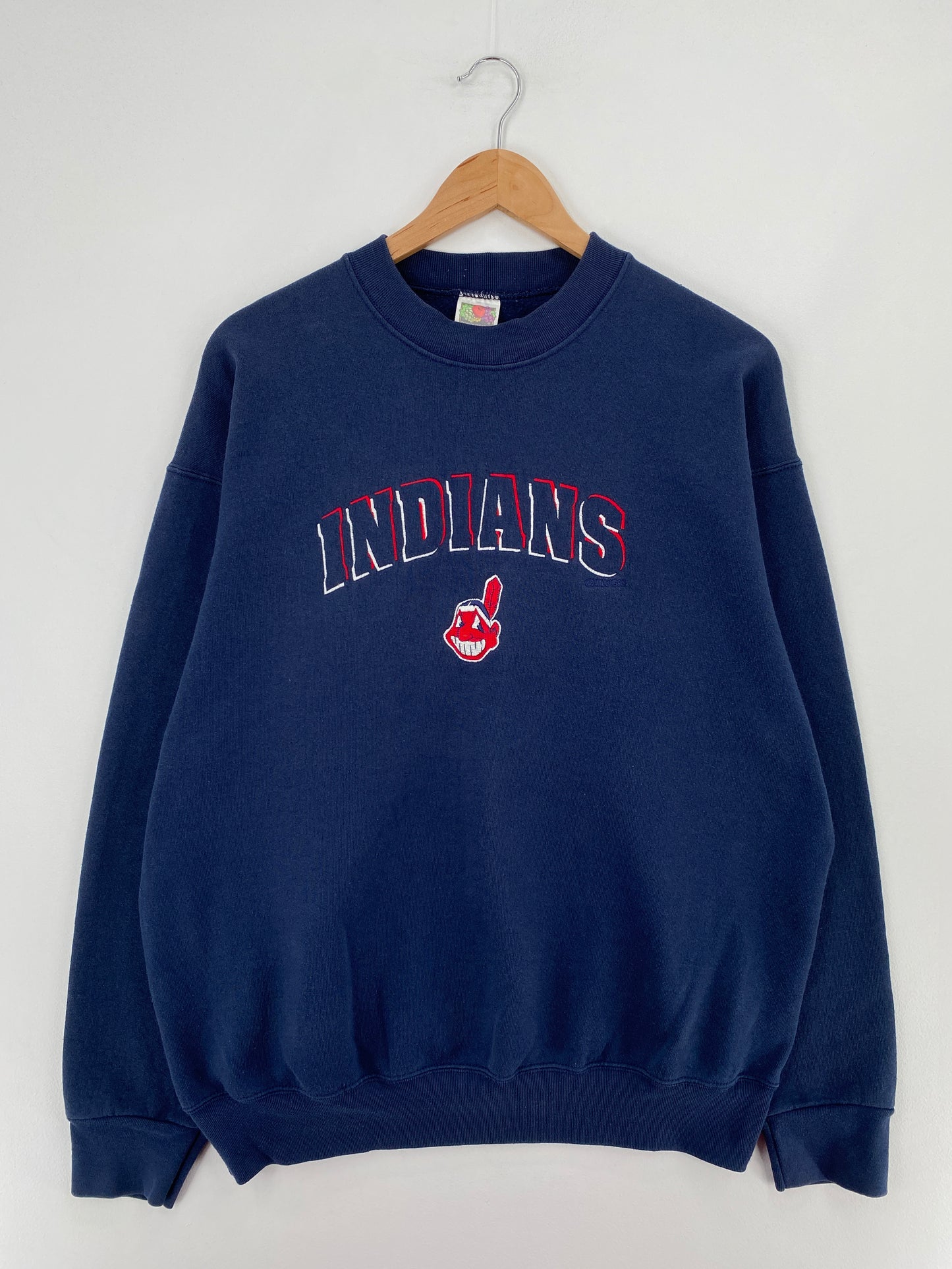 1998 CLEVELAND INDIANS Size XL Vintage MLB Sweat-shirt / E1886S