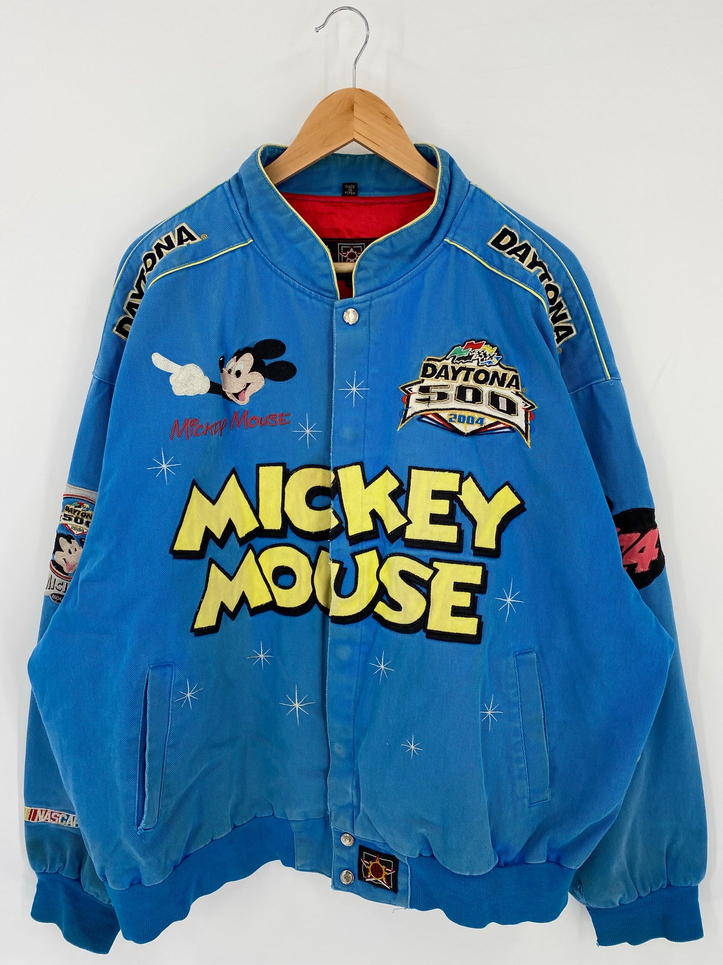 2004 NASCAR DAYTONA x MICKEY MOUSE Size XXXL Racing Jacket/ K6684