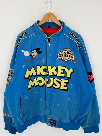 2004 NASCAR DAYTONA x MICKEY MOUSE Size XXXL Racing Jacket/ K6684
