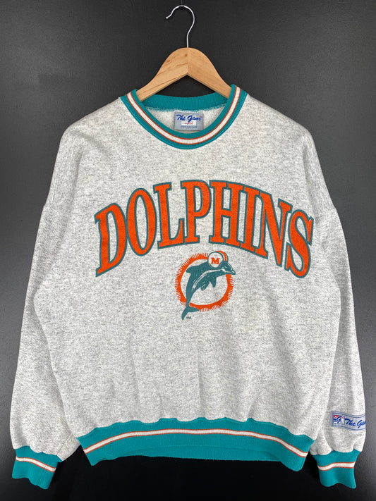 90’s MIAMI DOLPHINS Size L Vintage NFL Sweat-shirt / A455