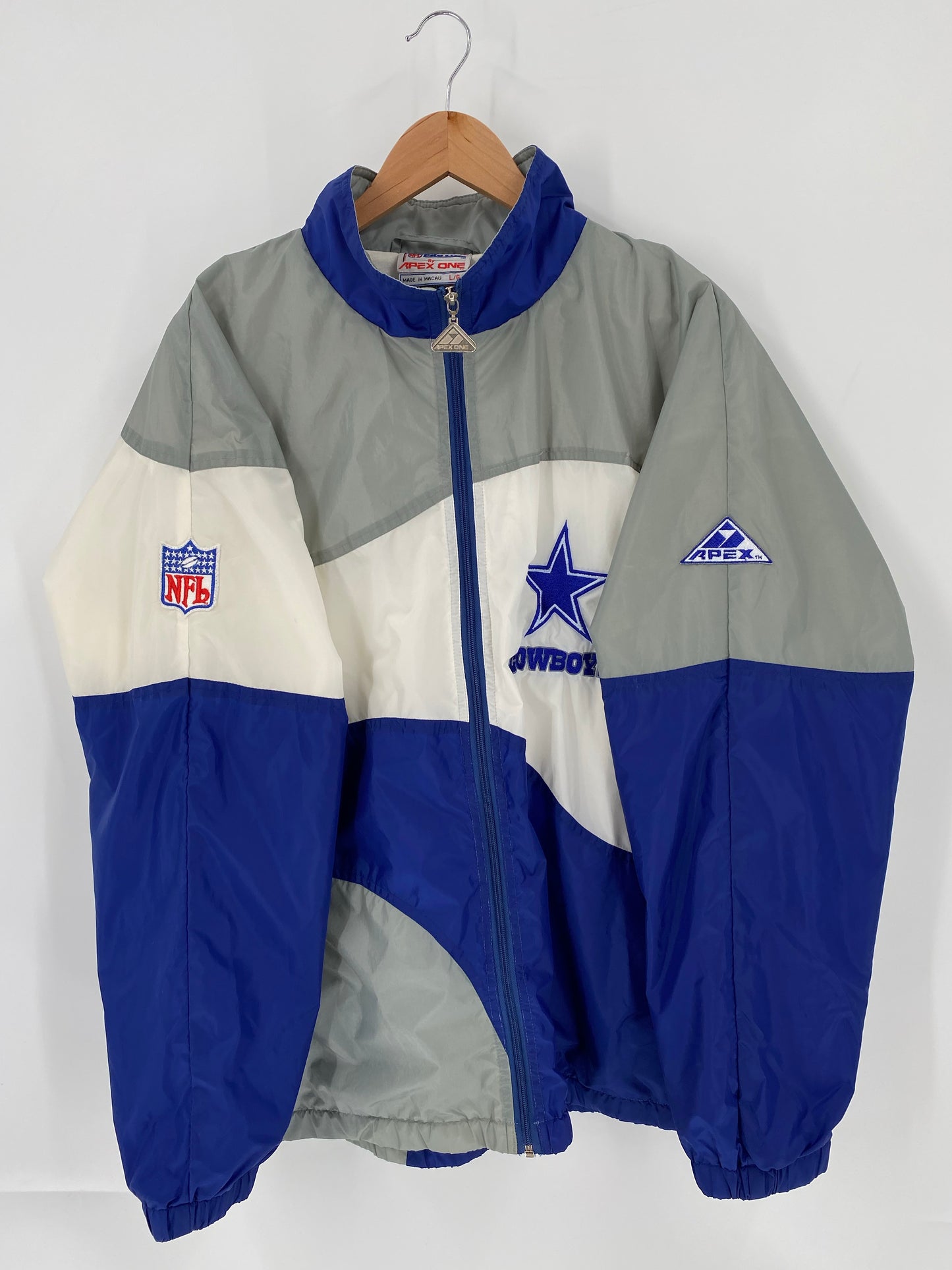 90’s DALLAS COWBOYS Size L NFL Nylon Jacket / K6077