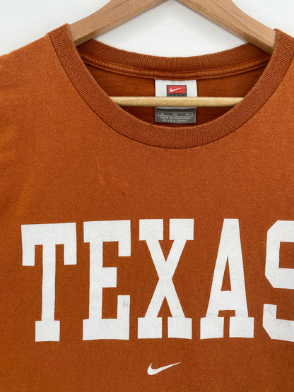 00' NIKE TEXAS LONGHORNS Size XL Vintage College T-Shirts / A2379