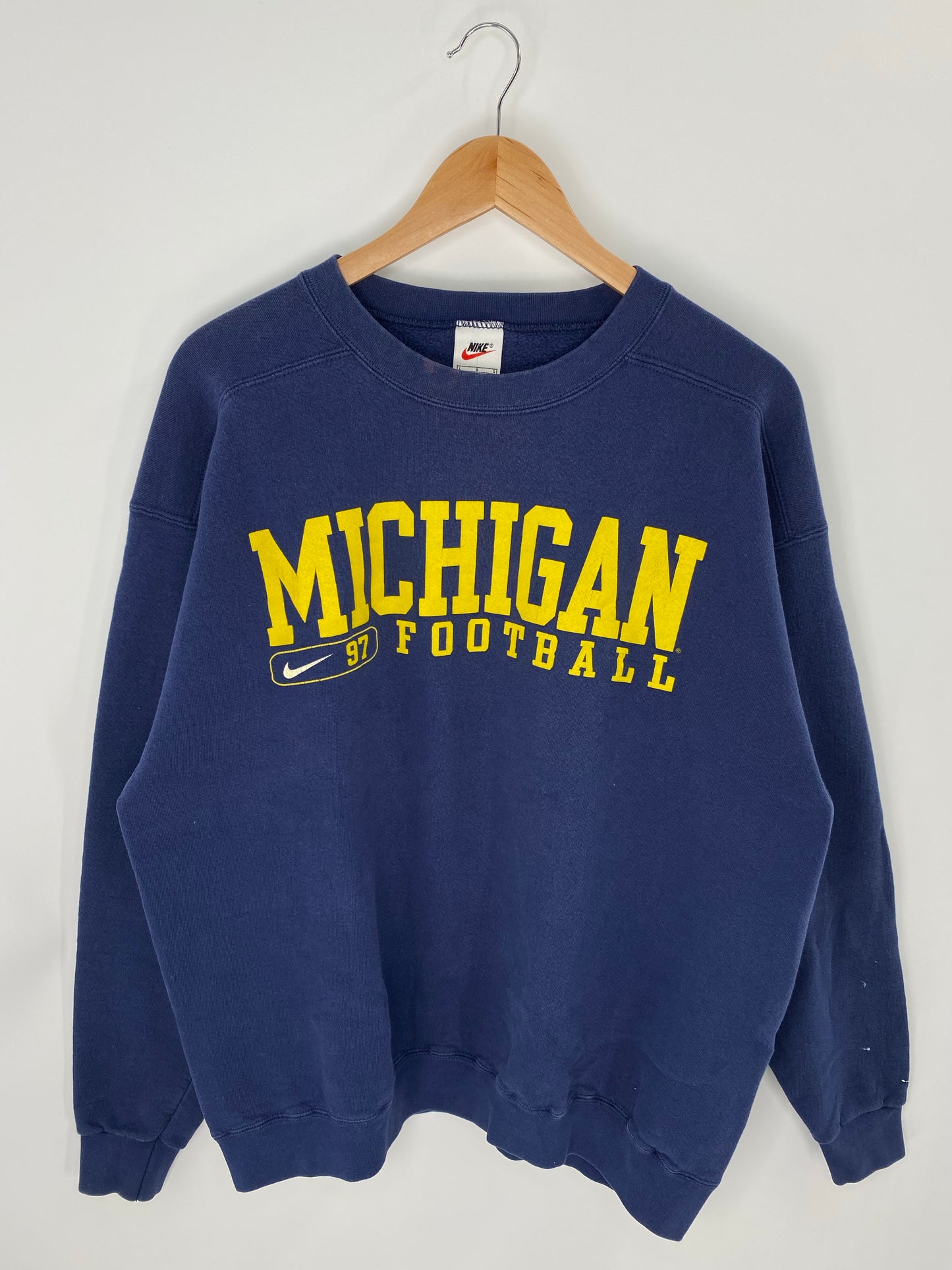 90's NIKE MICHIGAN Made in USA Size L Vintage Sweat-Shirt / K8147