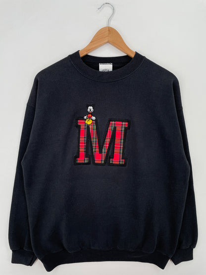 90’s DISNEY MICKEY Made in USA Size L Vintage Sweat-shirt / A7670