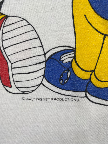 80’s DISNEY MICKEY MINNIE Made in USA Size M Vintage 3/4 Sleeve T-Shirts / A5759