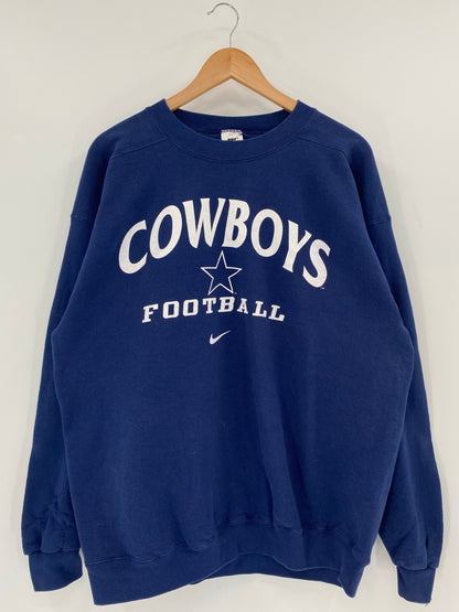 90's NIKE COWBOYS Made in USA Size L Vintage Sweat shirt / K6567