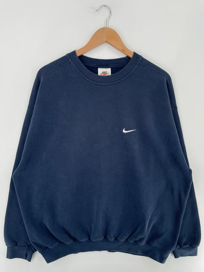 90’s NIKE MINI SWOOSH Made in USA Size XL Vintage Sweat-shirt / E5276S