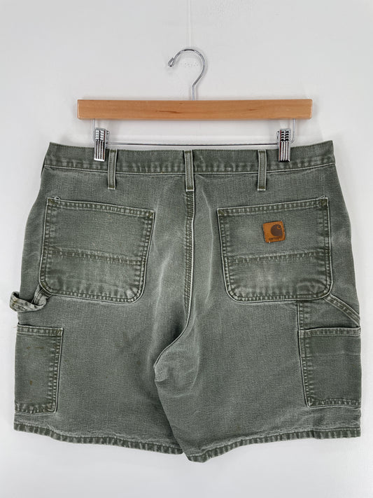 .Vintage CARHARTT Size W34xL7 Duck Shorts / A3939