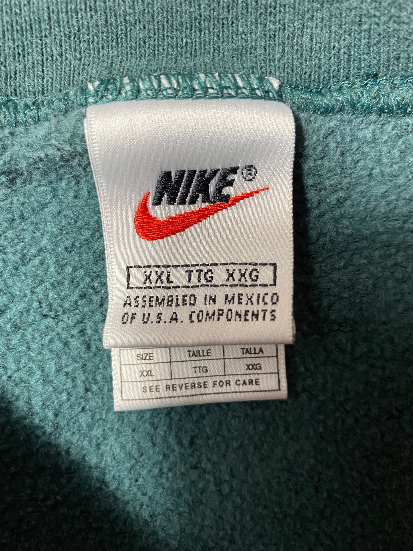 90’s NIKE MINI SWOOSH Size XXL Vintage Sweat-Shirt / K4488