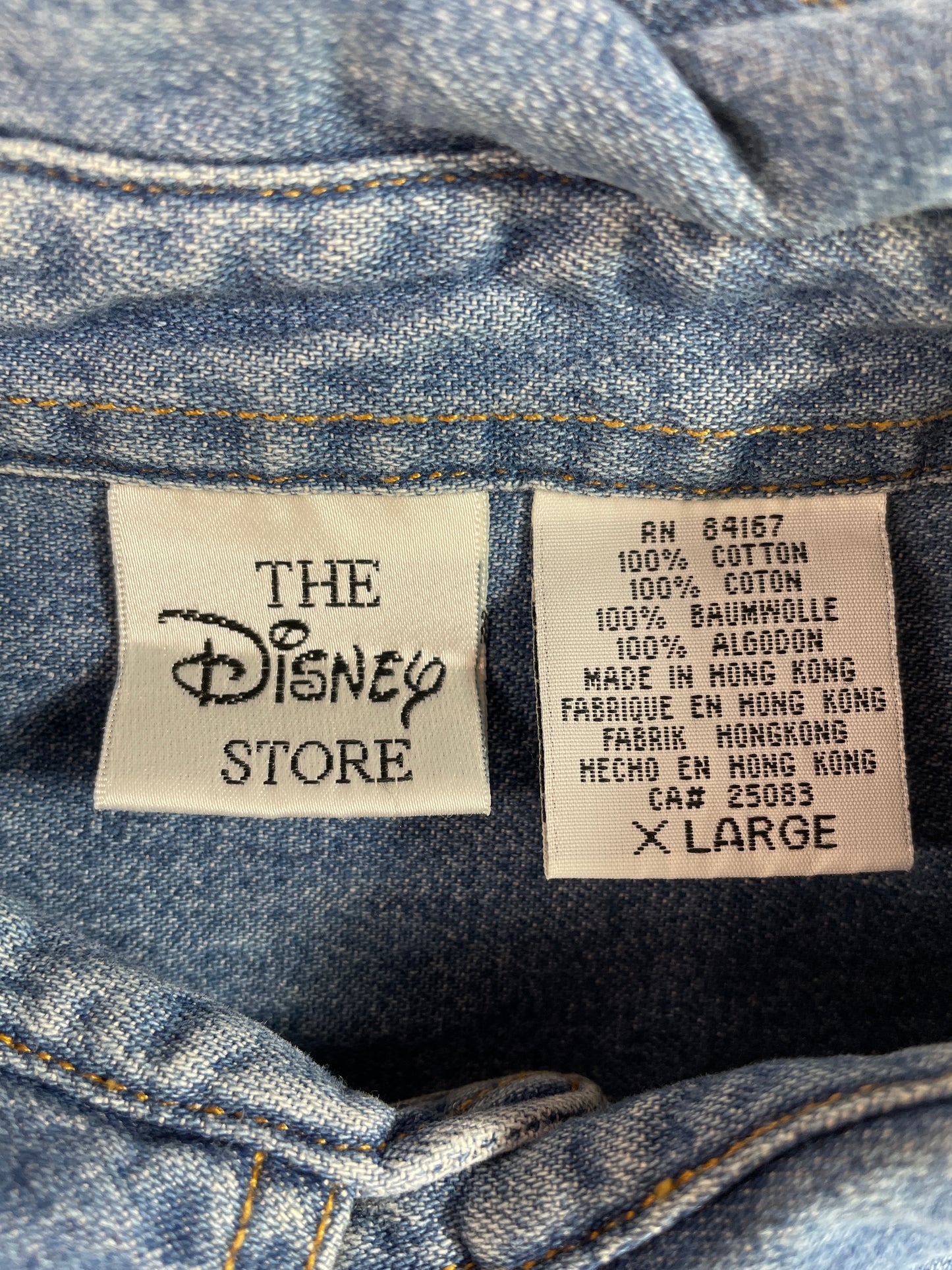 00' DISNEY Size XL Vintage Button down Shirt / E5140B
