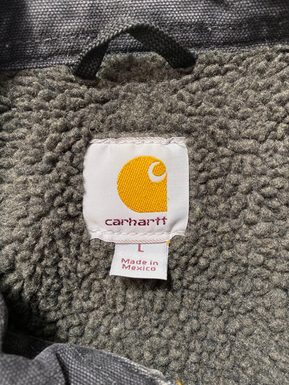 Vintage CARHARTT Size L Zip Up Sweat-shirt Jacket / K8265