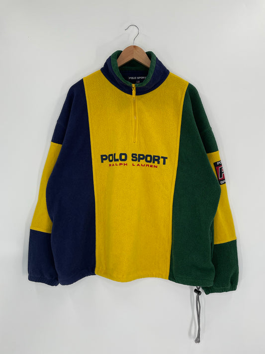 90’s POLO SPORT Size L Vintage Half Zip Fleece Jacket/ K4751
