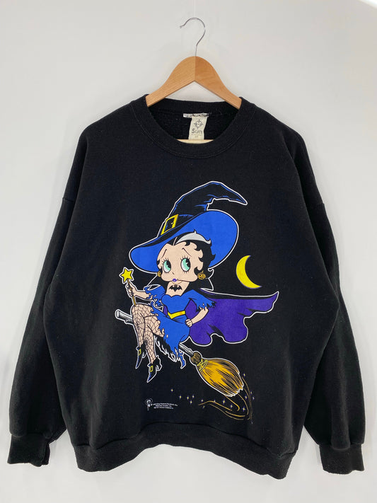 1995 BETTY BOOP Size XXL Vintage Sweat-shirt / A9979