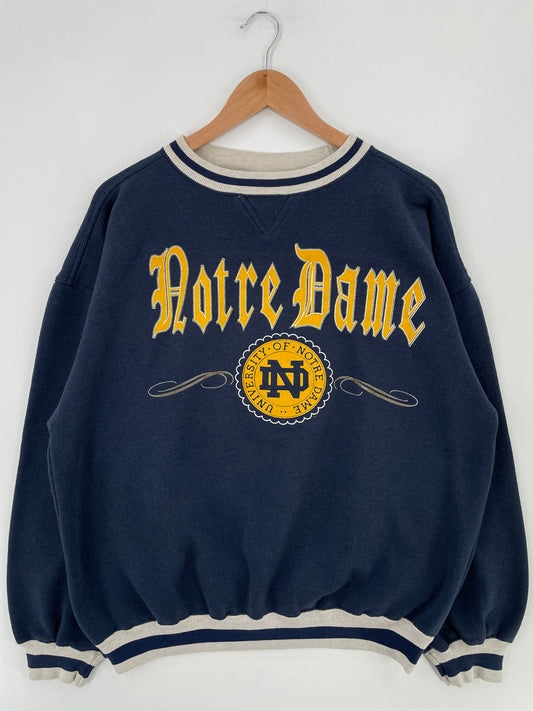 90’s NOTRE DAME Size XL Vintage College Sweat-Shirt / E3993S