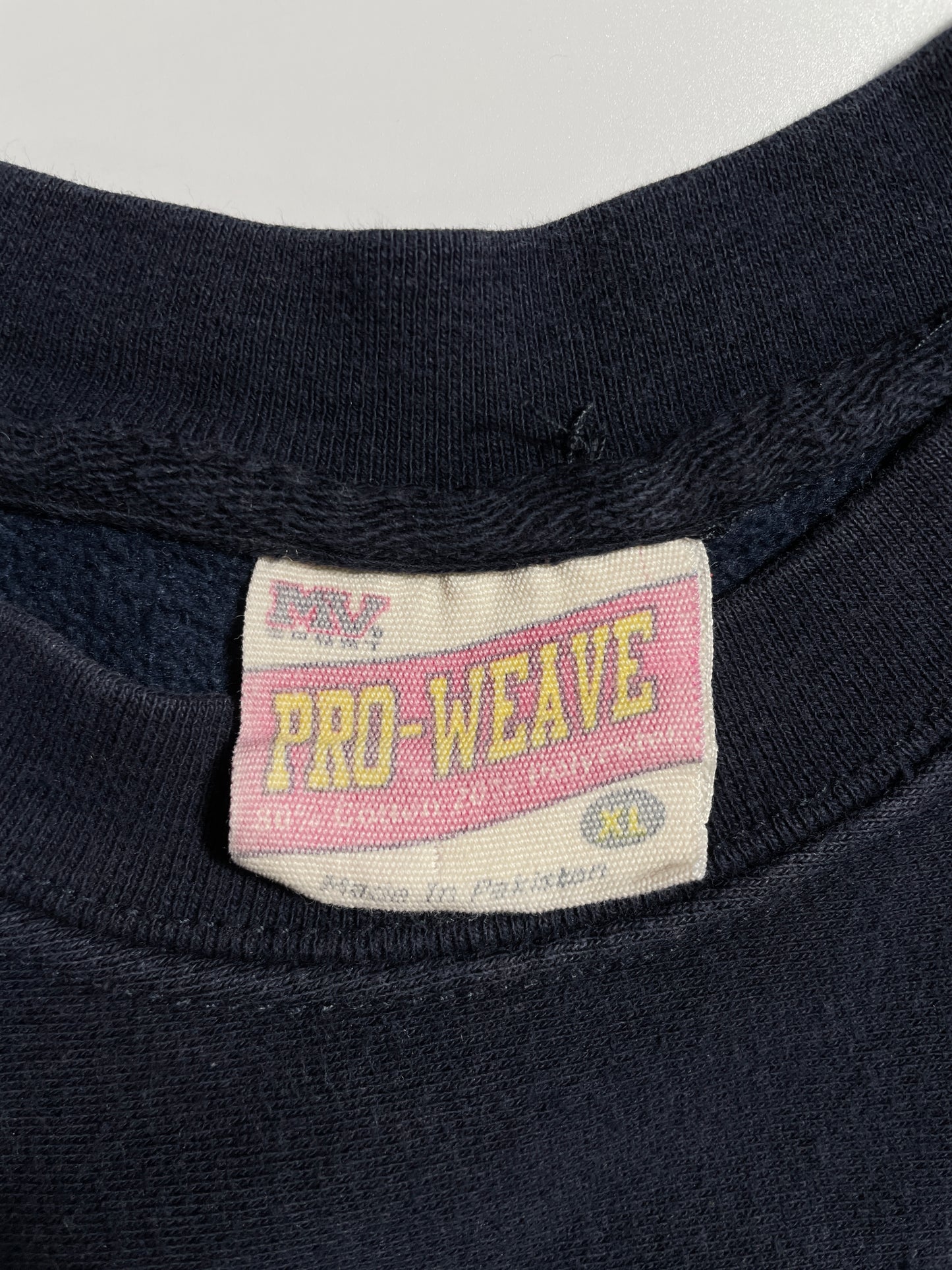 Vintage NAVY Size XL Vintage College Sweat-shirt / E669