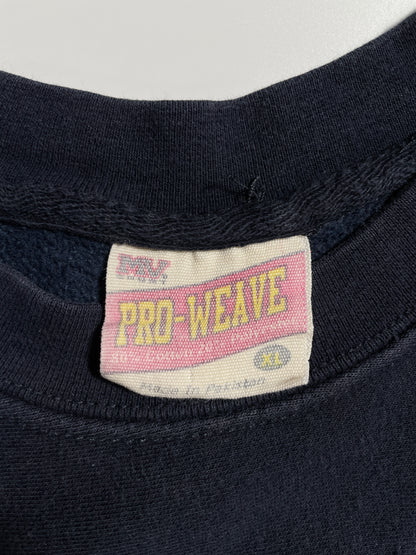 Vintage NAVY Size XL Vintage College Sweat-shirt / E669