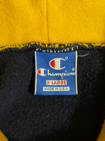 90's CHAMPION x NOTRE DAME Made in USA Size XL Vintage College Hoodie Sweat-shirt / E1342S